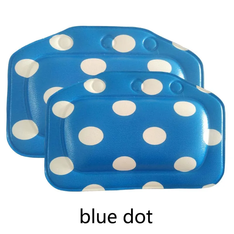 blue dot ПВХ пена аксессуары для ванной комнаты спа подушки для ванны подушка для ванны 1 шт. Водонепроницаемая губчатая подушка для головы Ванна подголовник Ванна Подушка - Цвет: blue dot