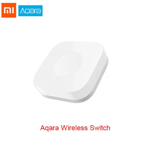 wireless switch Xiao mi Aqara умный светильник с управлением пожарной проволокой Zero Line ZiGBee двойной настенный выключатель с одним ключом версия mi Home APP управление - Цвет: wireless switch