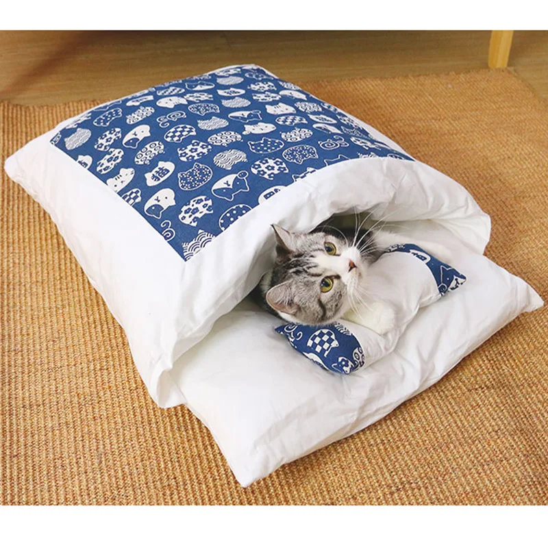 Домашнее животное Кошка Собака Кровать Дом зима Fodable круглая кровать кошка спальный коврик Конура гнездо для собак домашнее животное подушка котенок гнездо товары для домашних животных
