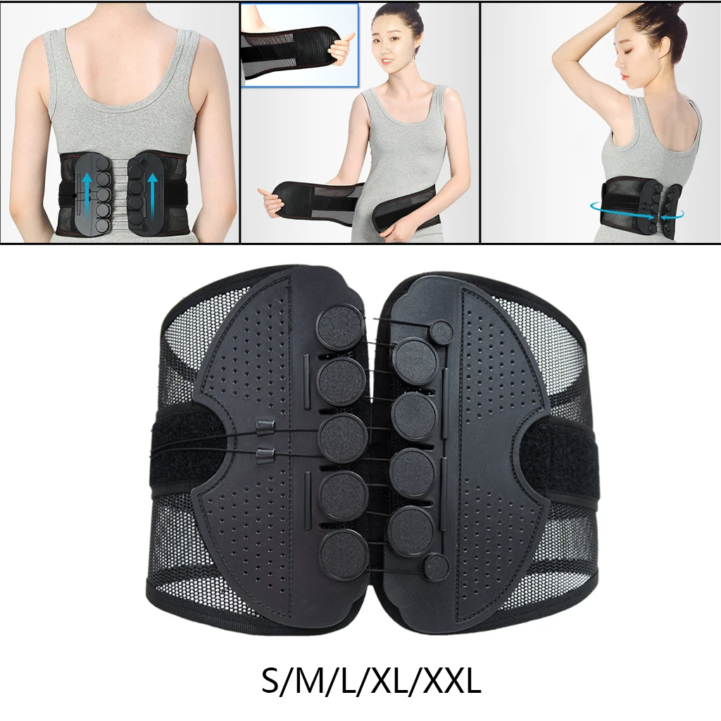 

Back Support Belt with Dual Adjustable Straps Back Brace for Herniated Disc Women