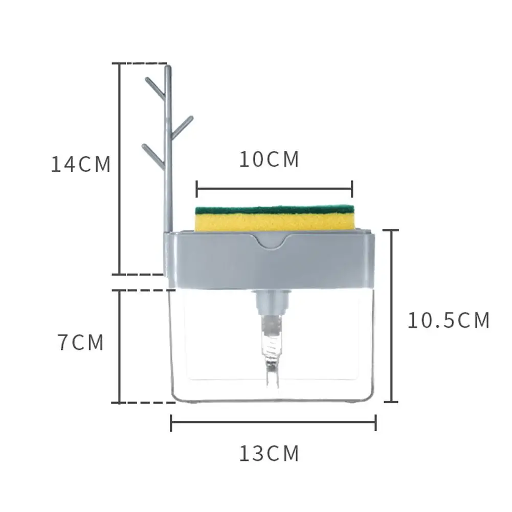 600 мл дозатор для мыла держатель губки большая емкость кухонной столешницы