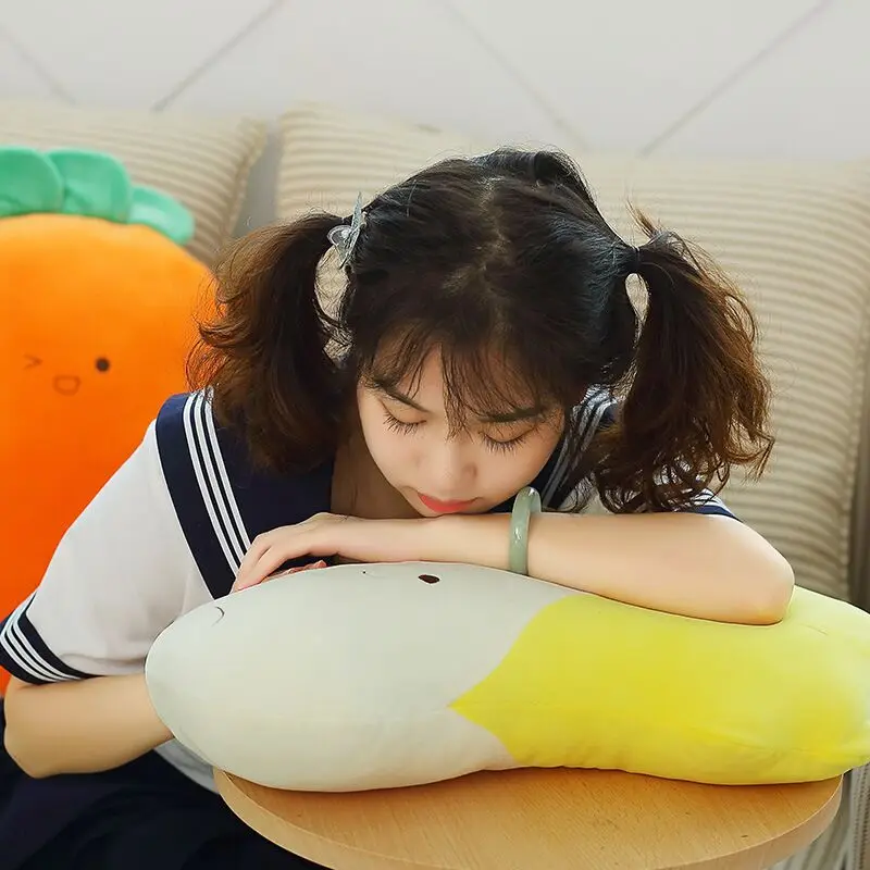 

45cm Lovely Plush Toys Kawaii Stuffed Broccoli Cactus Peas Cabbage Carrot Soft Plant Dolls Small Pillow for Christmas Gift