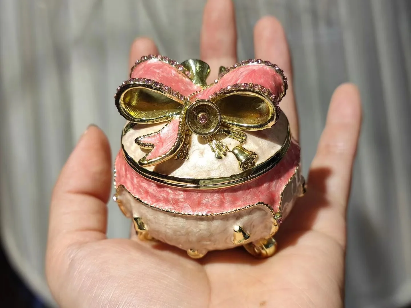 Ring and Necklace Holder Ornament Christmas Xmas Trinket Jewelry Box Gift