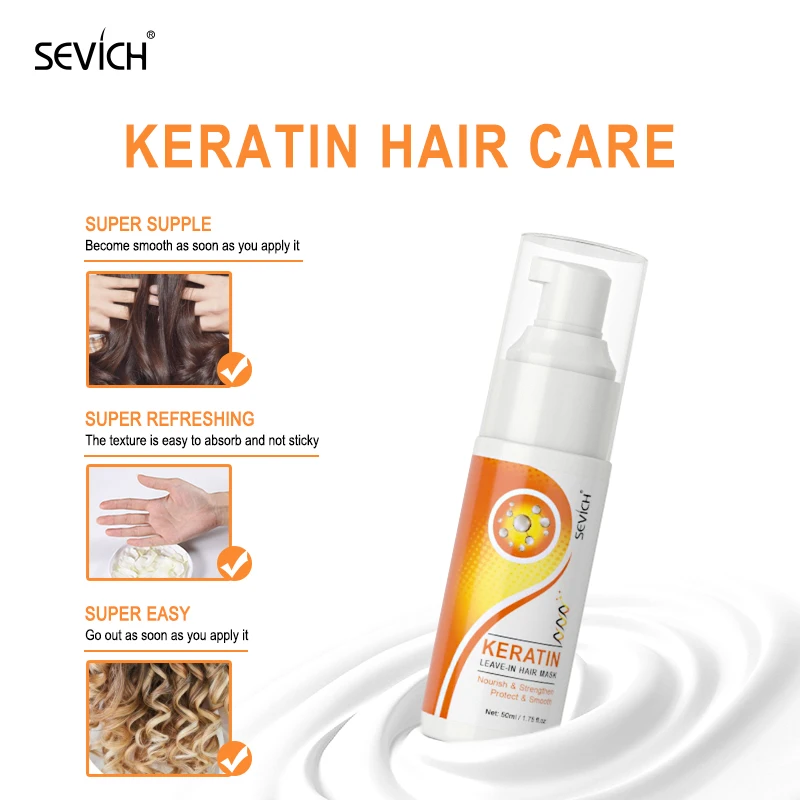 Кератиновое восстановление волос Sevich 50 мл маска для ухода за волосами не