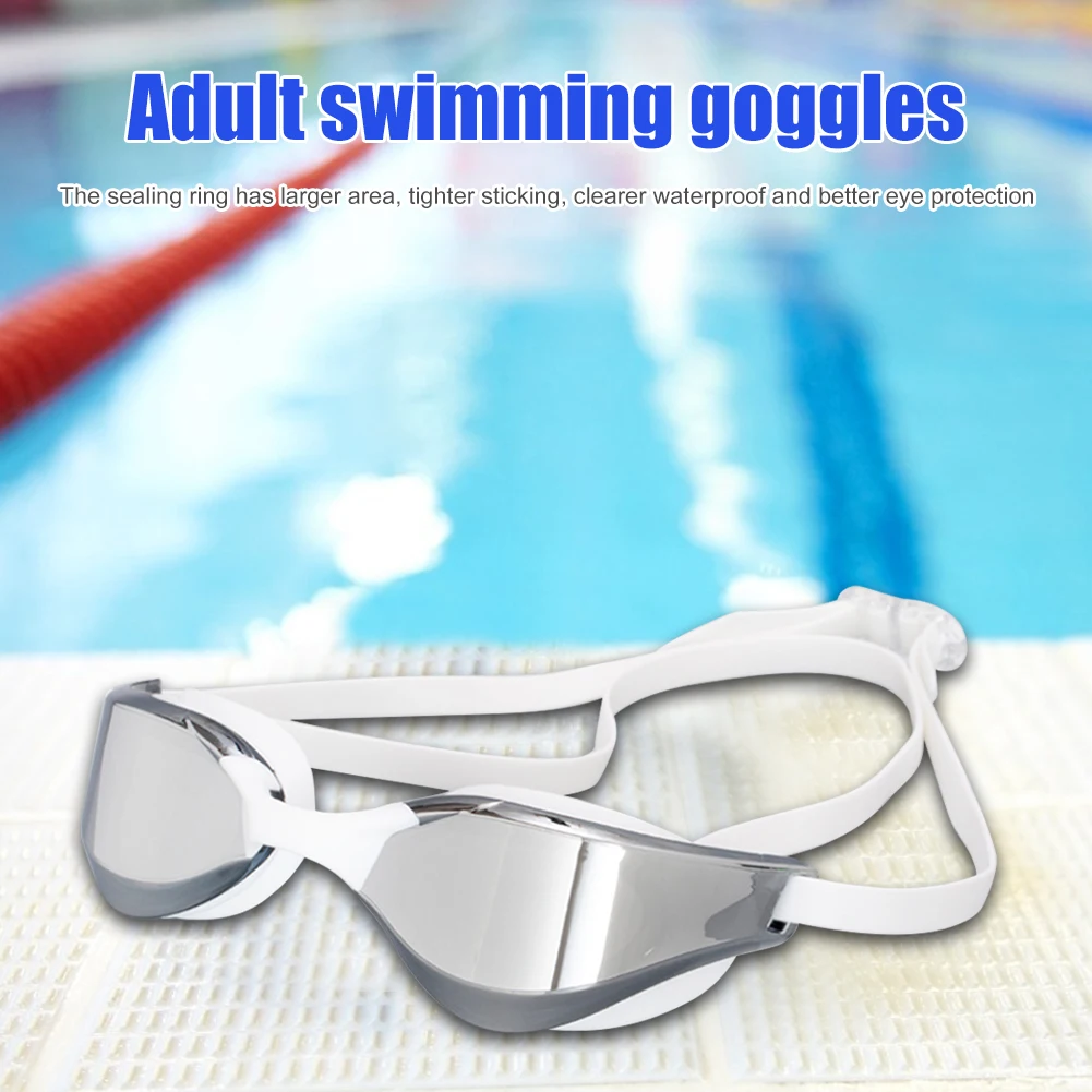 

Professional Waterproof Plating Clear Double Anti-fog Swim Glasses Anti-UV Men Women eyewear swimming goggles with case