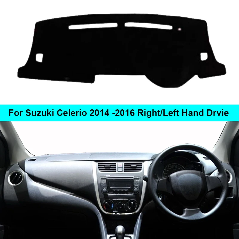

Car Inner Dashboard Cover Dash mat Carpet Cushion Sun Shade DashMat For Suzuki Celerio 2014 2015 2016 RHD LHD Anti-sun