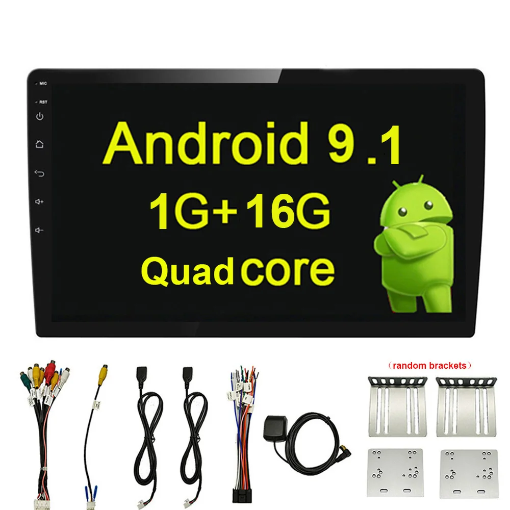 1 16G NoCam Android 9,1 2 Din автомобильное радио gps Навигация Аудио плеер 10,1 дюймов 2+ 32G Автомобильный мультимедийный плеер Авторадио Стерео головное устройство wifi - Цвет: 1 16G NoCam