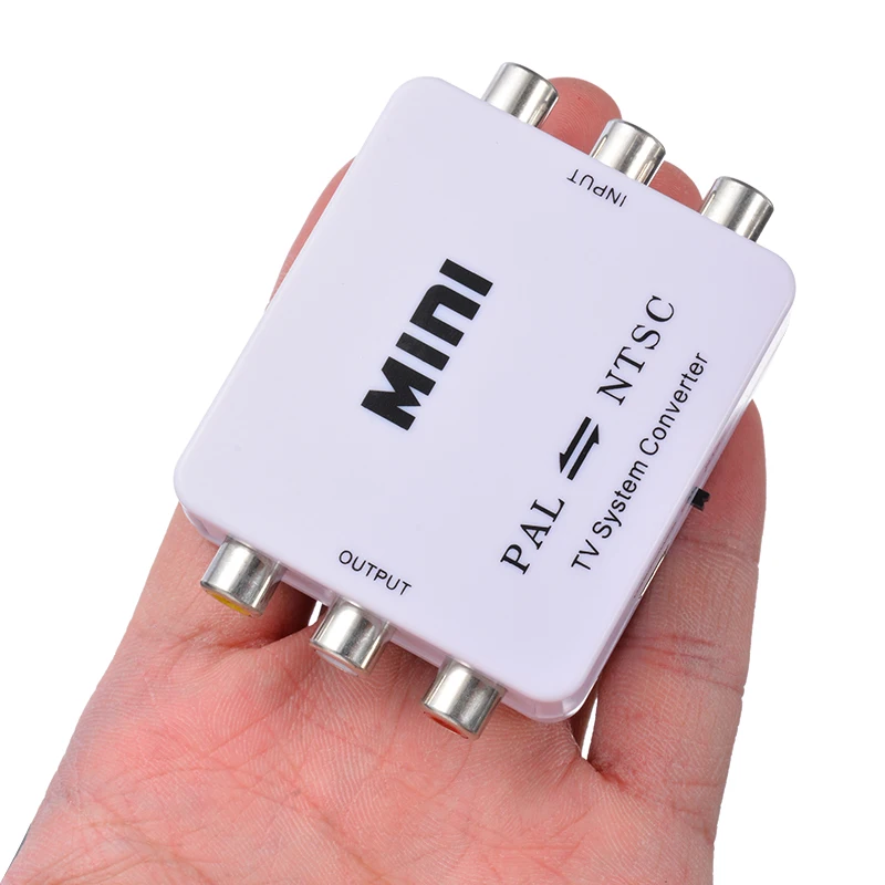 

PAL to NTSC Bi-direction Converter NTSC TO PAL Bi-directional TV System Converter Switcher Composite Connection Work for DVD VCD