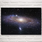 Andromeda Космос галактика звезды Марс планета современное искусство Шелковые Плакаты и принты для гостиной декоративная настенная живопись Декор картины