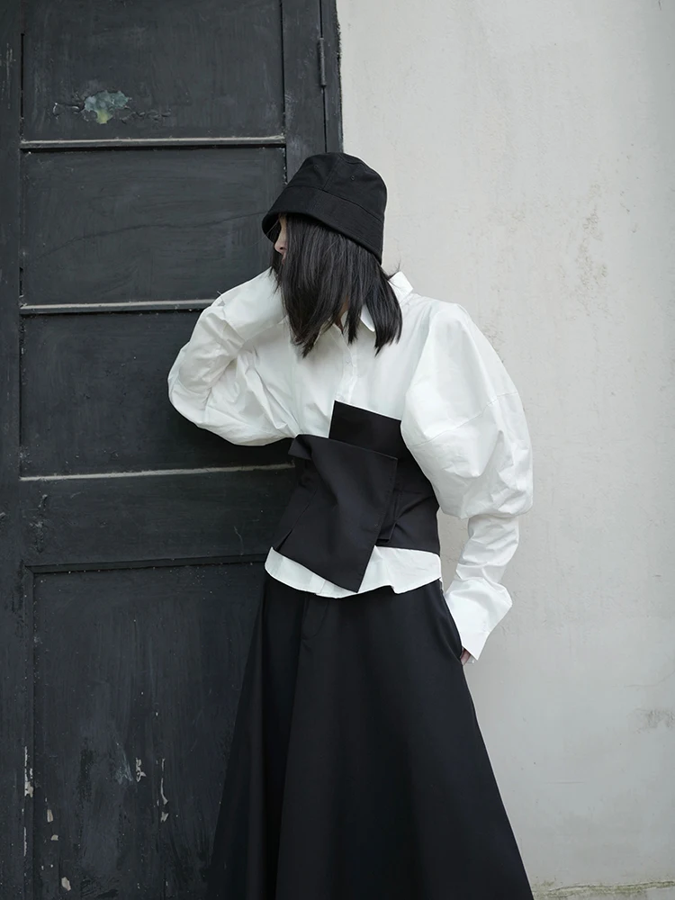 UMI MAO Yamamoto Wind Dark Buyer Shop Wind Vest Female Personality Design Sense Niche Irregular Girdle Outer Wear Tide