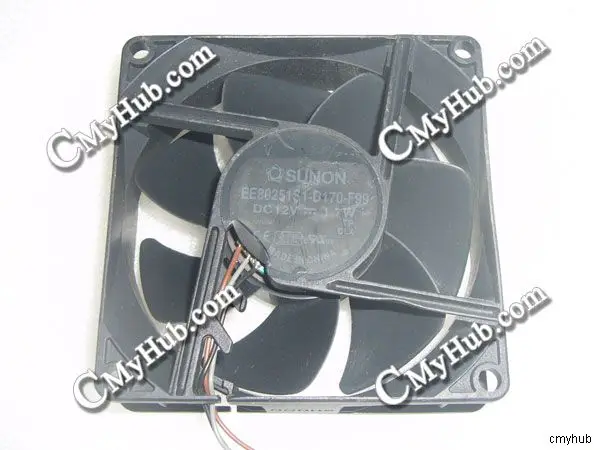 

For Benq EP6127A For Sunon EE80251S1-D170-F99 DC12V 1.7W 3Pin 80x80x25mm Projector Cooling Fan