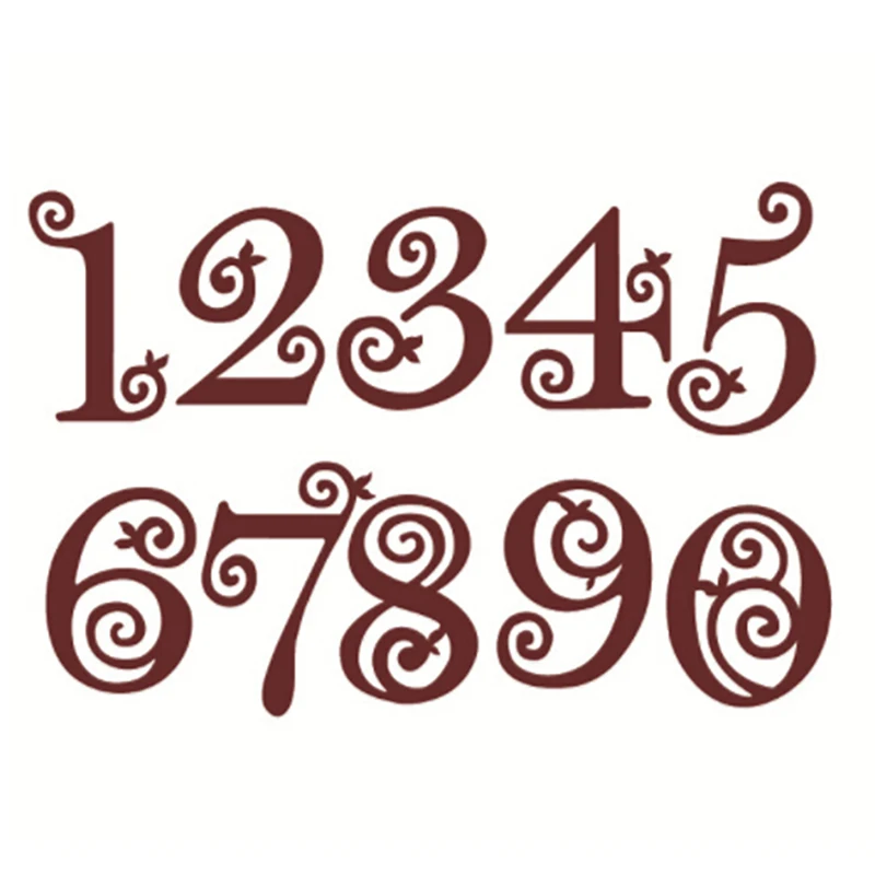Кружева DIY цифры металлические штампы Скрапбукинг резные ремесло высечки
