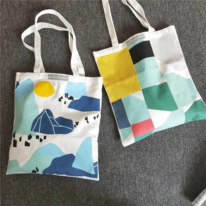 Модная женская холщовая пляжная сумка Женская однотонная Повседневная через