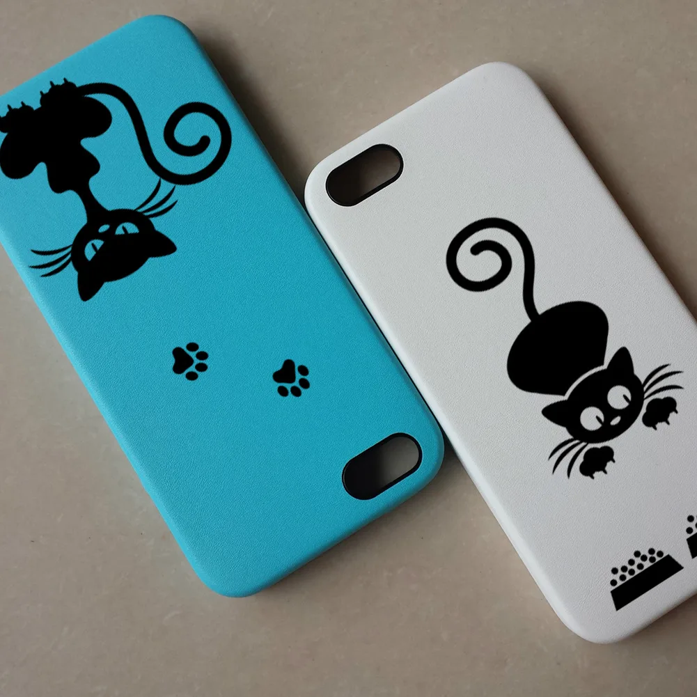 

New Style Black Cartoon Kitty Kindergarten DIY Switch Stickers Environmentally Friendly Removable Wall Stickers for door decor