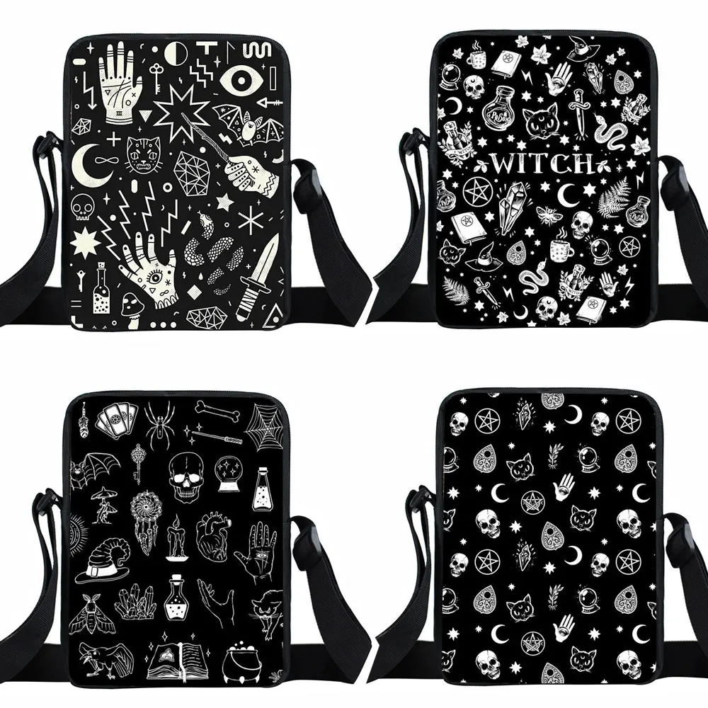 Сумка-мессенджер Witch Witchcraft/черная кошка женский клатч Холщовая Сумка через плечо