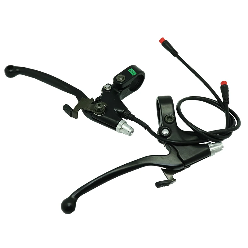 

Cycling Bicycle Brake Lever For Road Mountain Electric Bike Bicycle Brake Levers With Water-proof Plug Handle Crank Black