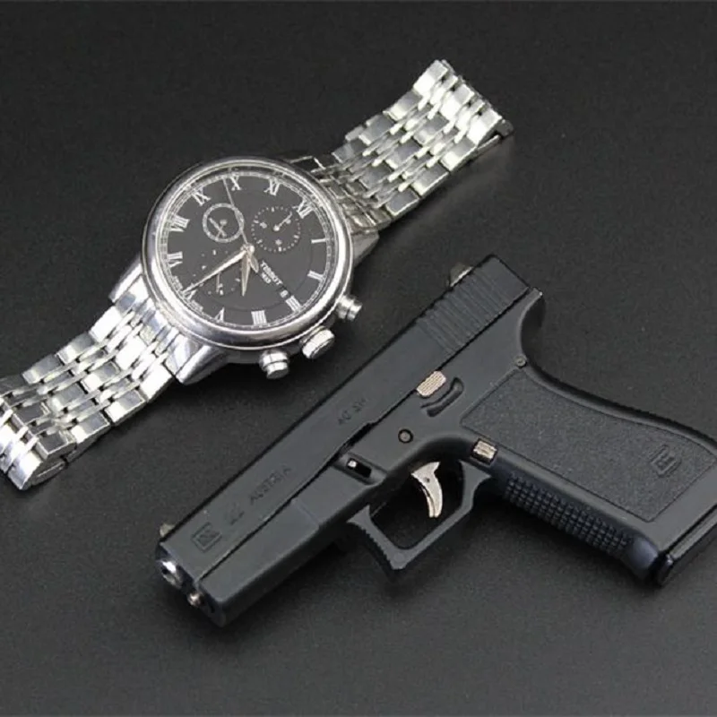 Llavero en miniatura de pistola Glock 22, modelo 1:2, 05, carcasa de Metal completa, lanzamiento de aleaci&oacute;n, regalo de cumplea&ntilde;os favorito de ni&ntilde;o, novedad de 2021-2