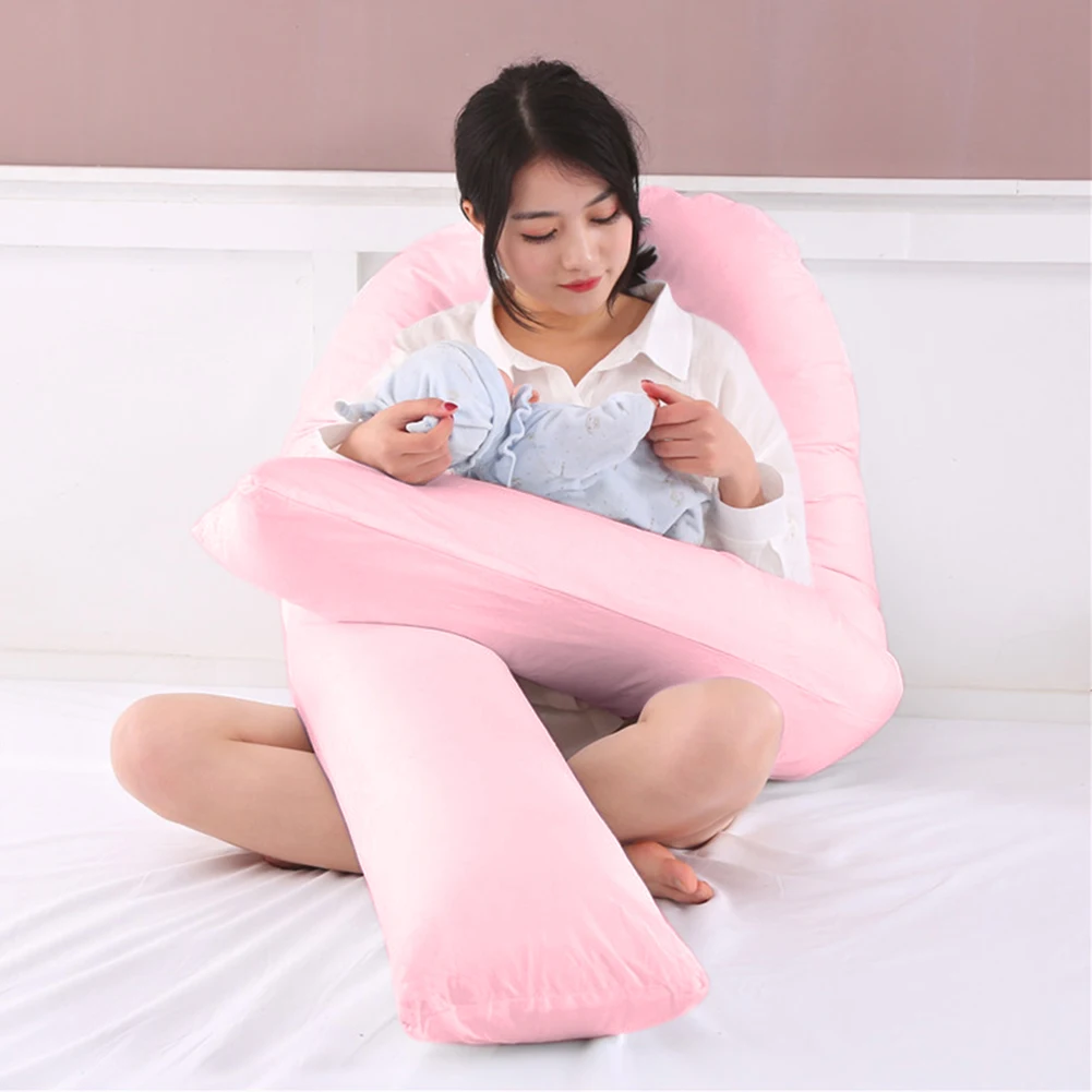 

Sleeping Support Pillow For Pregnant Women Body PW12 100% Cotton Rabbit Print U Shape Maternity Pillows Pregnancy Side Sleepers