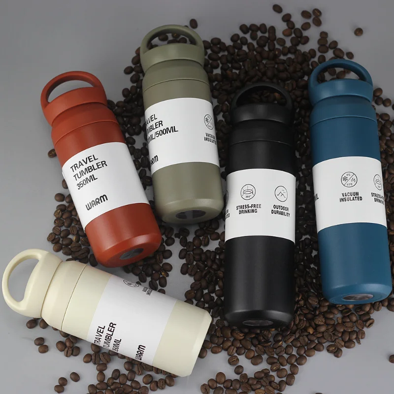 

New 304 Stainless Steel Thermal Bottle Portable Travel Thermos Coffee Mug Tumbler Vacuum Office Flask Water Bottle Cup for Adult