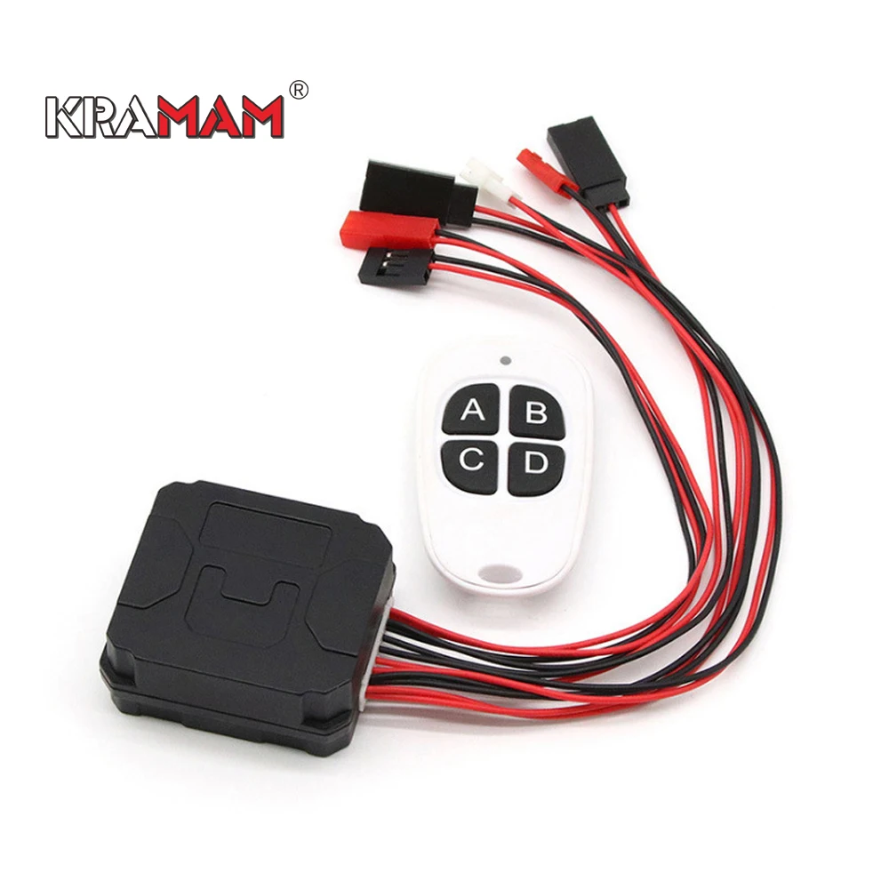 

Karmam RC Car Metal Capstan remote controller lamp set switch Fit for TRX4 SCX10 D90 1/10 RC Car