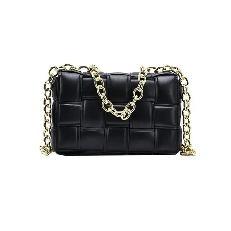 

Bag women 2021 new trendy woven one-shoulder bag chain hand-held stiletto bag