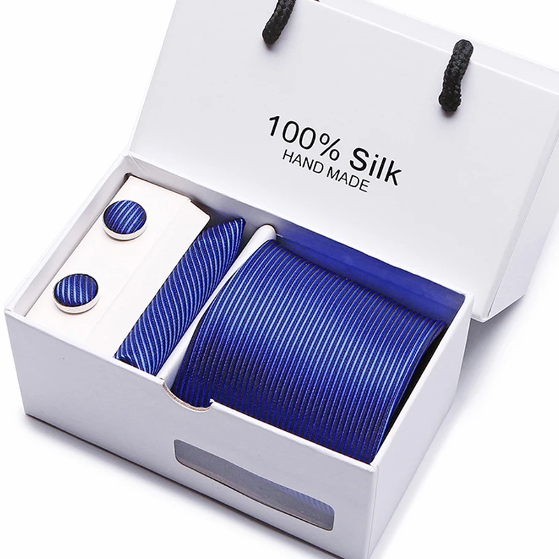 2020 мужские темно-синие галстуки с узором пейсли набор очень длинных галстуков 100%