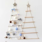Скандинавская деревянная новогодняя елка, искусственные подарки для детей, украшения, настенные украшения