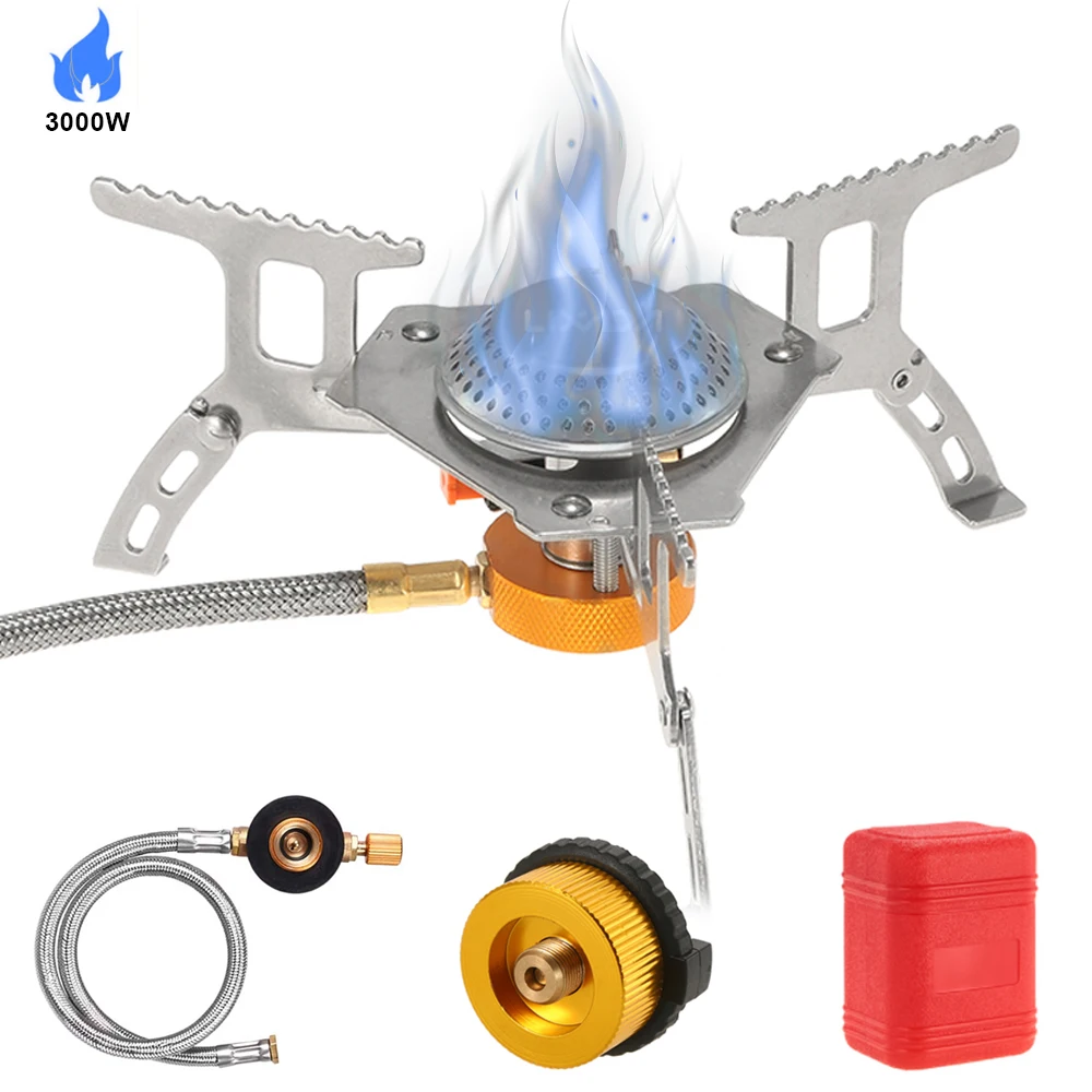 Lixada 3000 Вт походная газовая плита для приготовления пищи на открытом воздухе