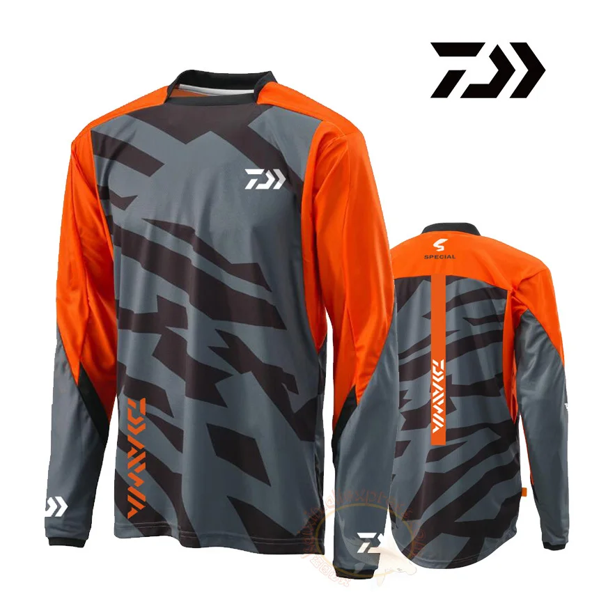 

2021 Daiwa Cycling Fishing Jerseys Anti-mosquito Fishing Clothing Long Sleeve Anti-UV Autumn Shirt Quick Dry Fishing Sportswear