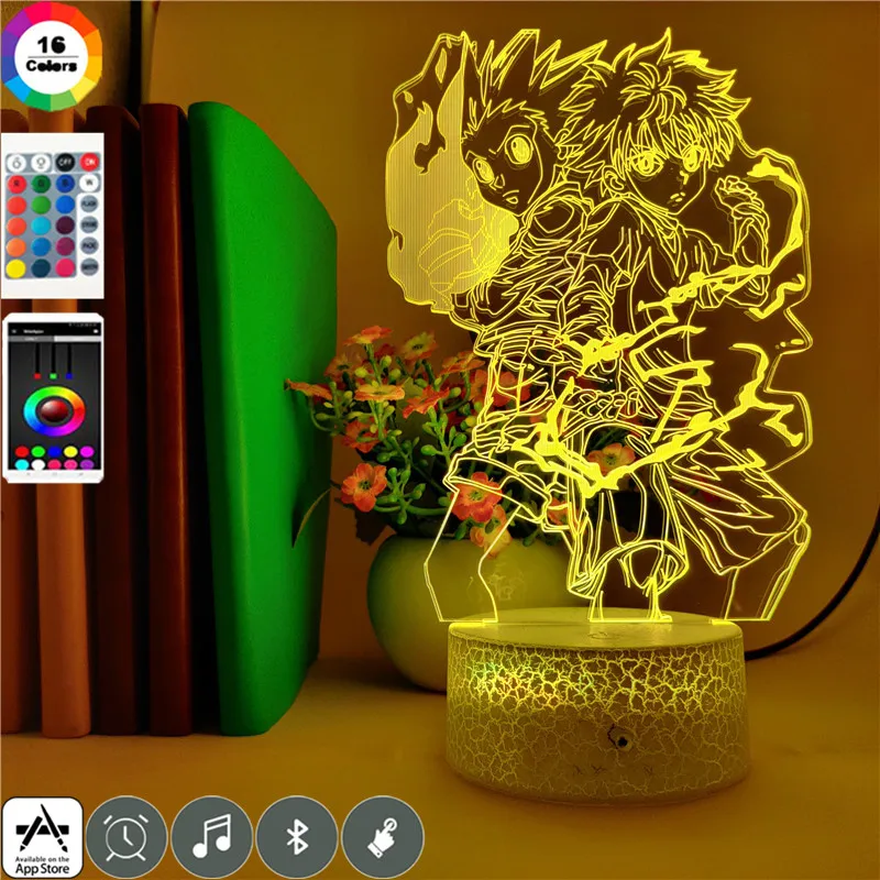 3d лампа Аниме Драконий жемчуг Охотник х Гон и хоть рисунок ночной Светильник для