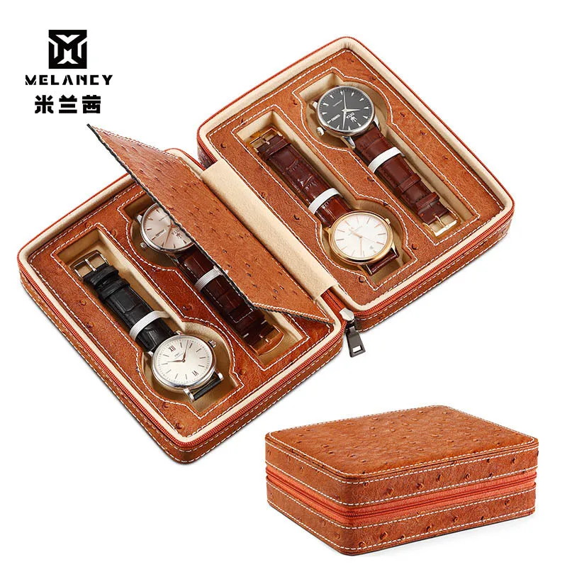 

Чехол-органайзер для часов, на 4 отделения, водонепроницаемый, на молнии