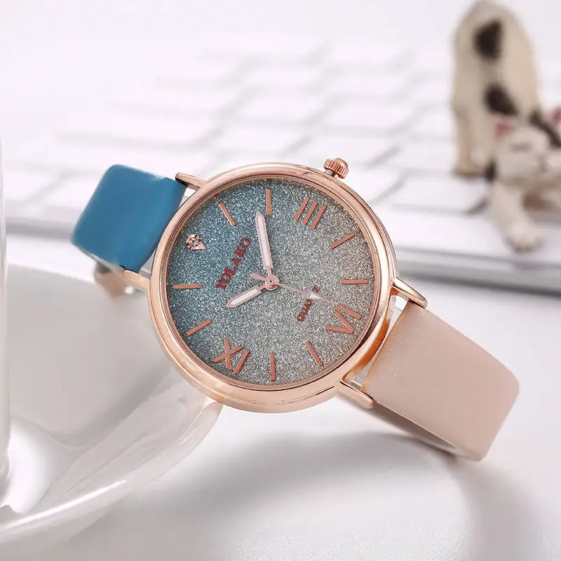 Для женщин s часы повседневное для Романтический Звездное небо кожа стразы