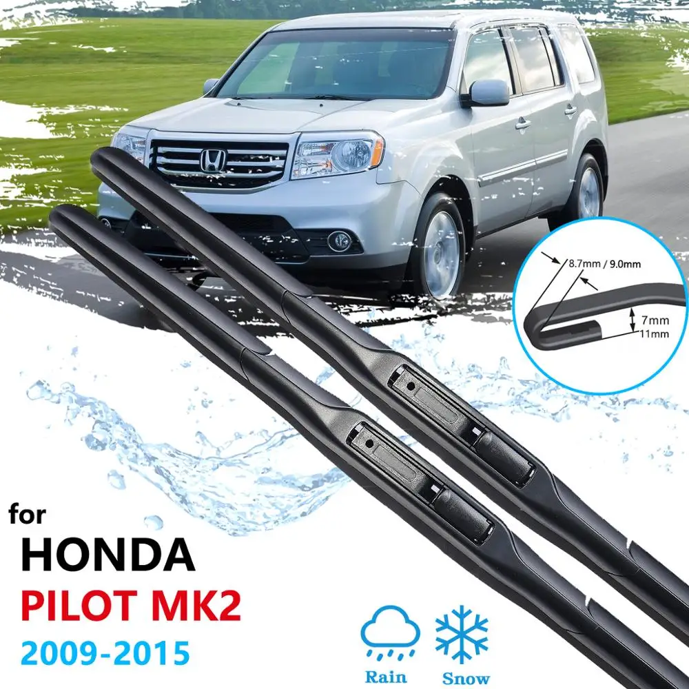 Щетка стеклоочистителя для Honda Pilot MK2 2009 ~ 2015 YF3/4 стеклоочистители переднего
