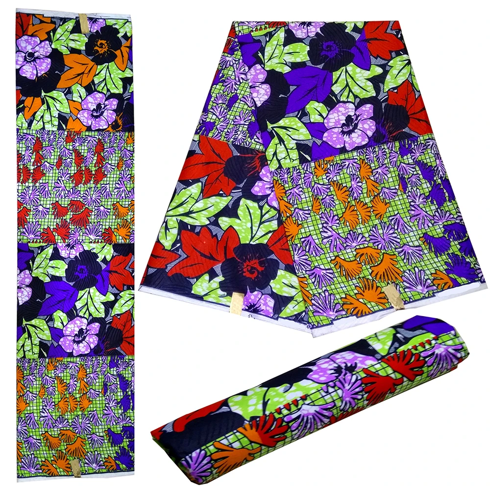 Оптовые цены! Африканская вощеная ткань принтом 6 ярдов высокое качество Нигерия