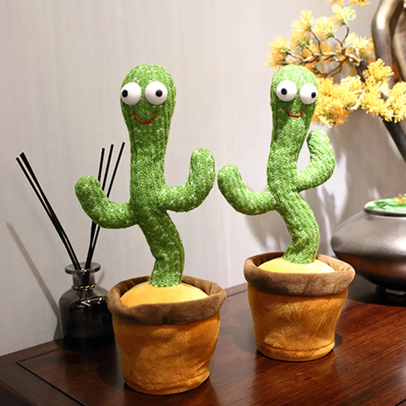 

Cactus Plush Toy Electric Shake Dancing Song Stuffed Plant Plush Doll Early Education Toy For Children Table Room Decoration