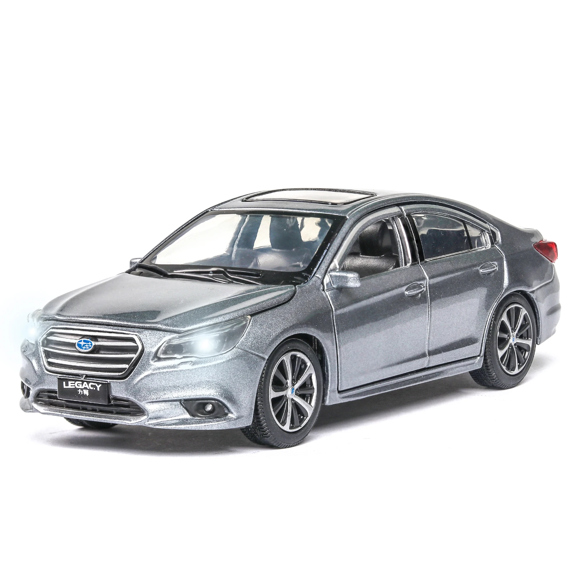 1:32 Высокая моделирования Subaru Legacy открывания дверей со звуком и светильник