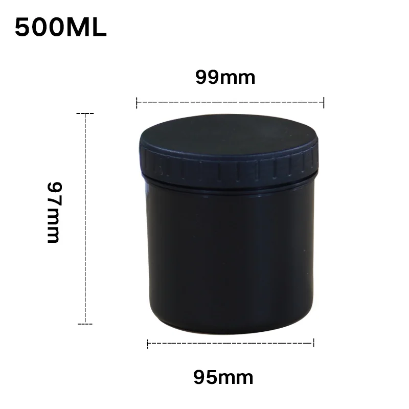 500ML-3 1000 мл пустой пластиковый контейнер для косметики, твердая пудра, контейнер для макияжа, для путешествий, многоразовые бутылки с внутренней крышкой, пищевой - Цвет: 500ML-3