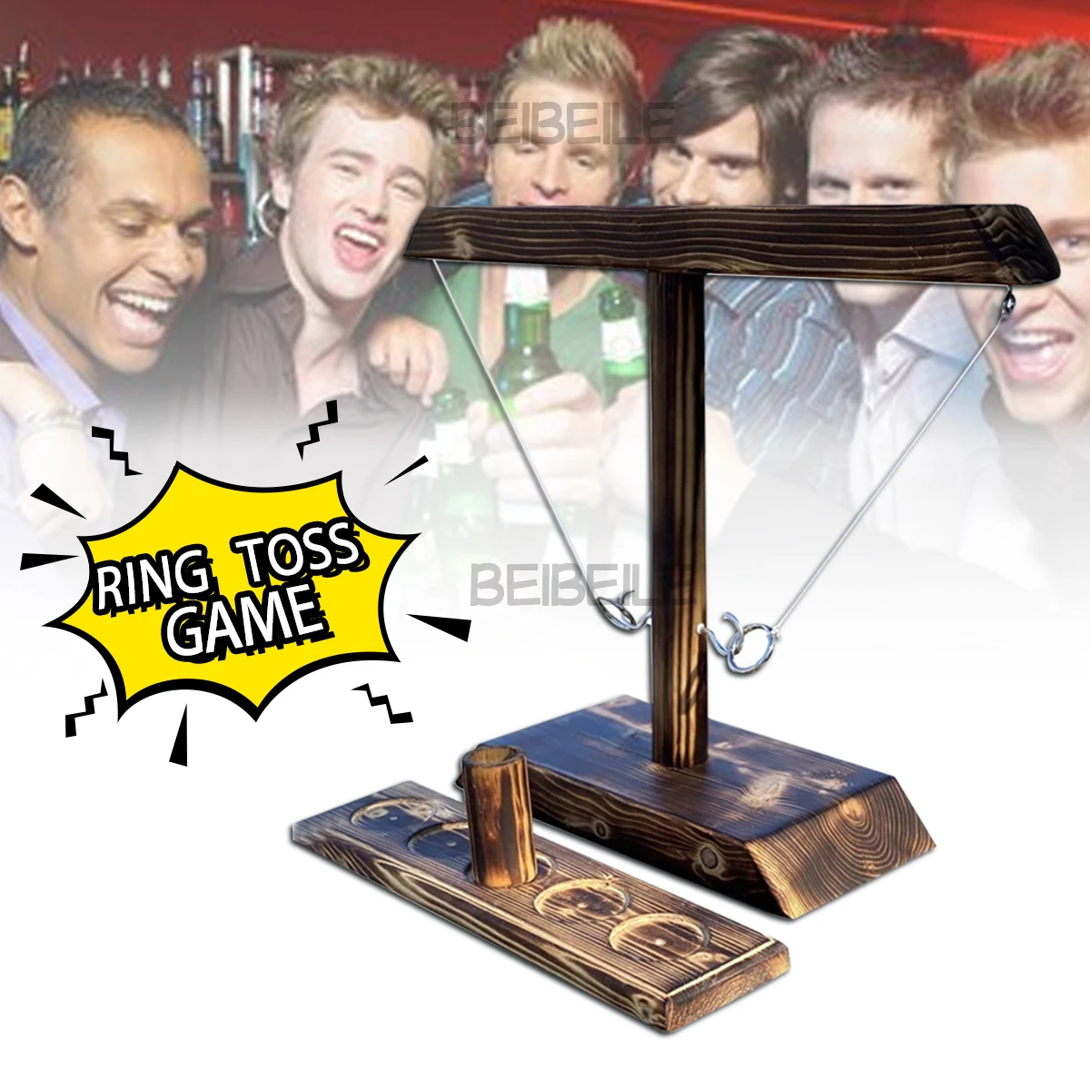 

Drinking Game Toy Wooden Ring Toss Game Toss Hook Board Games Montessori Toy Games Kids Toys For Children Adult Party Home Game