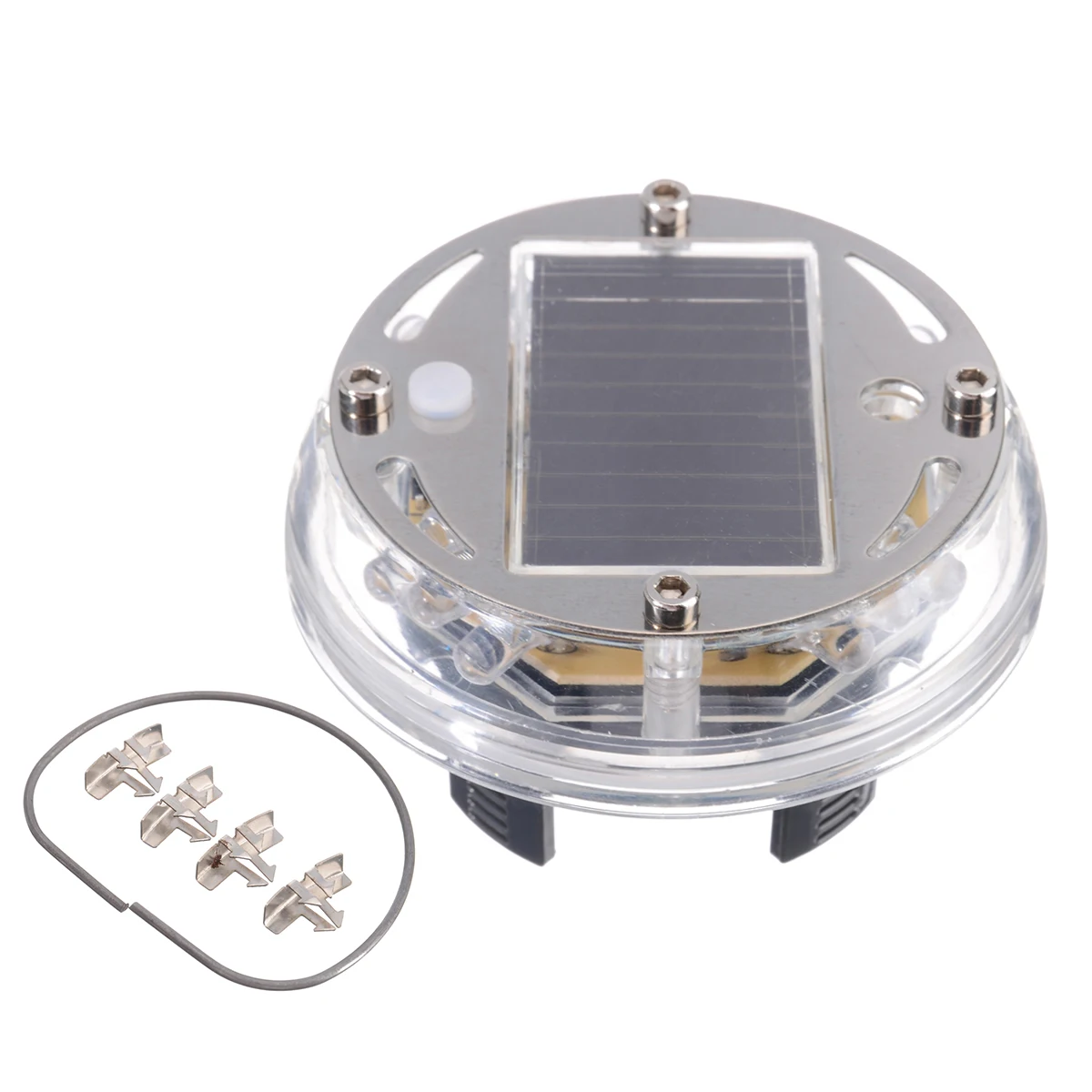 

1pcs 12 Bright LED Car Auto Wheel Hub Tire Solar Color LED Decorative Light Solar Energy Flash Lamp with Accessories