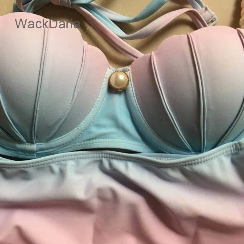 WackDaria, дизайнерский бюстгальтер с жемчужинами, сексуальный винтажный пляжный бюстгальтер,, новое поступление, бикини служанки