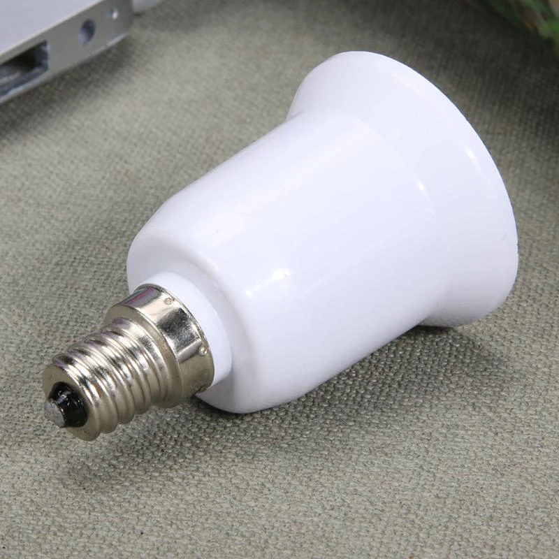 

1x Converter E14 TO E27 Adapter Conversion Socket High Quality Material Fireproof Socket Adapter Lamp Holder