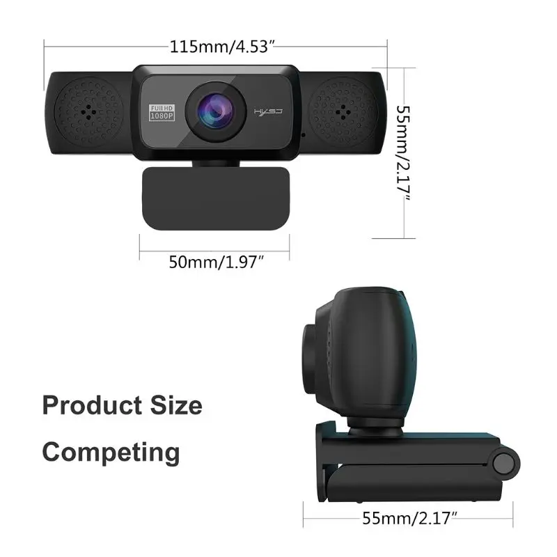 

30fps Full High Definition 1080p Usb Web Camera Mini Digital Web Camera Built-in Stereo Microphone