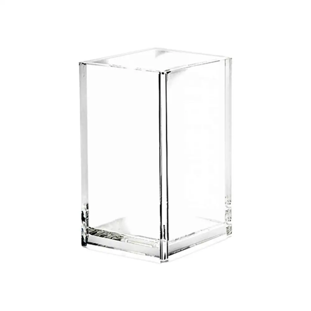 

Cosmetic Brush Holder Transparent Acrylic Cosmetic Brush Container Dustproof Makeup Tools Organizer Eyebrow Pen Storage Box
