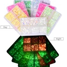 1200 шт.кор. 24 AB мерцающих цветов смешанные размеры Flatback Non Hot Fix Strass для дизайна ногтей F0227