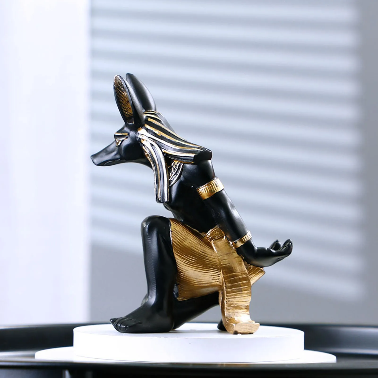 Полимерные статуэтки Anubis God для вина современные в виде египетской собаки