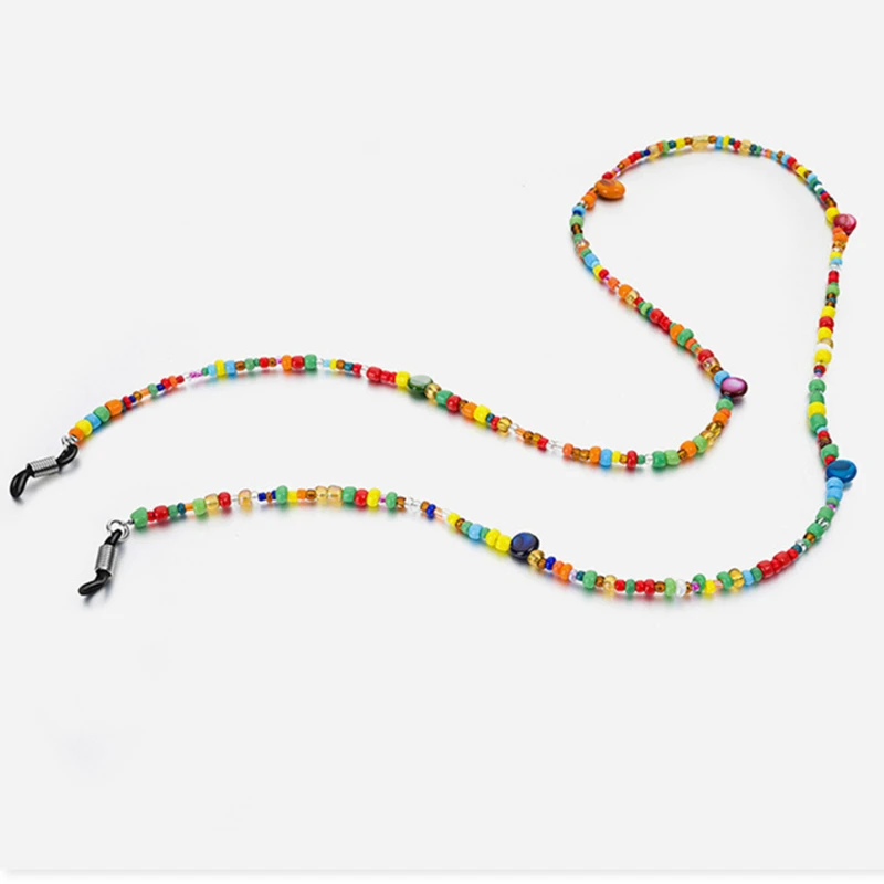

1PC Fashion Sweet Women Glasses Chain Colored Beaded Eyeglass Lanyard Anti Slip Sunglasses Strap Spectacles Cord Accessories