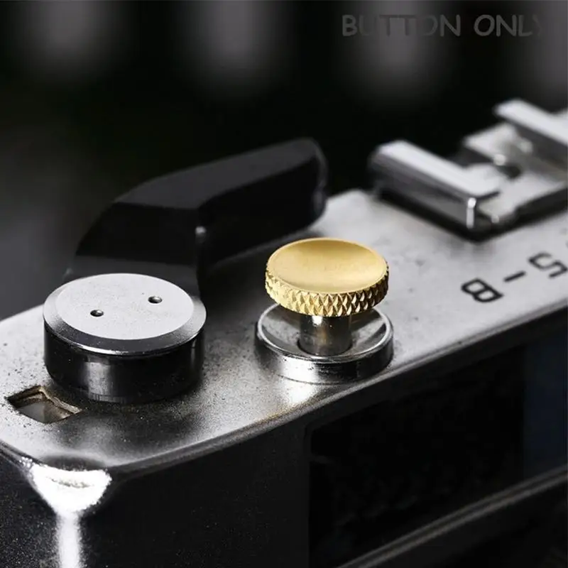 

Messing Concave Ontspanknop Rubber Ring Voor for Nikon Canon Hasselblad Olympus Minolta Rolleiflex FUJIFILM X100 SLR cameras