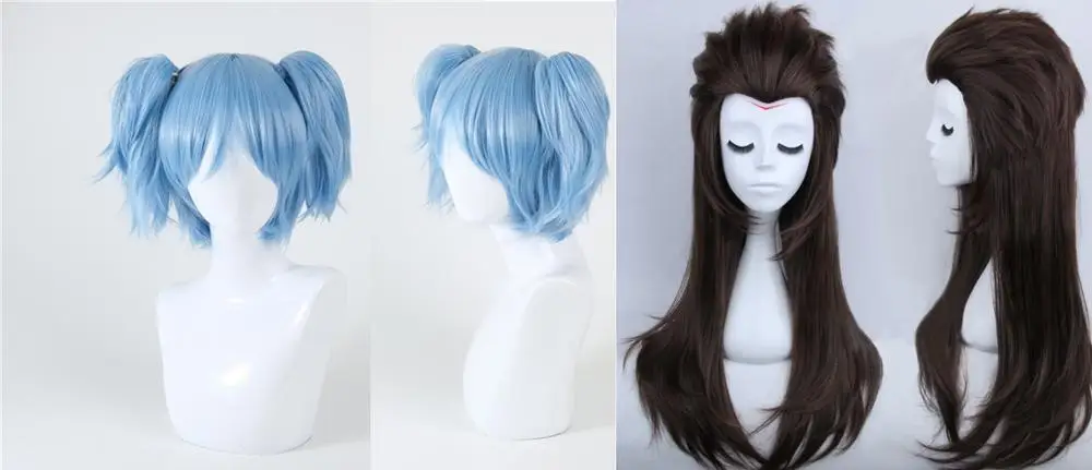 Игра Салли лицо Sallyface Ларри Маска Костюм для вечеринки парик волосы термостойкие+ шапка+ трек