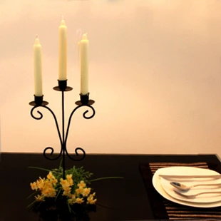 

Nordic Iron Candle Holders Elegant Simple Candlestick Holder Black Table Centerpiece Metal Porta Velas Moroccan Decor AC50CH