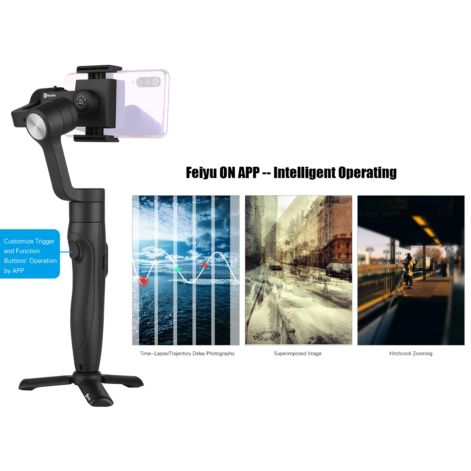 FeiyuTech Vimble 2S Смартфон ручной шарнирный стабилизатор для камеры GoPro 3 Axis с